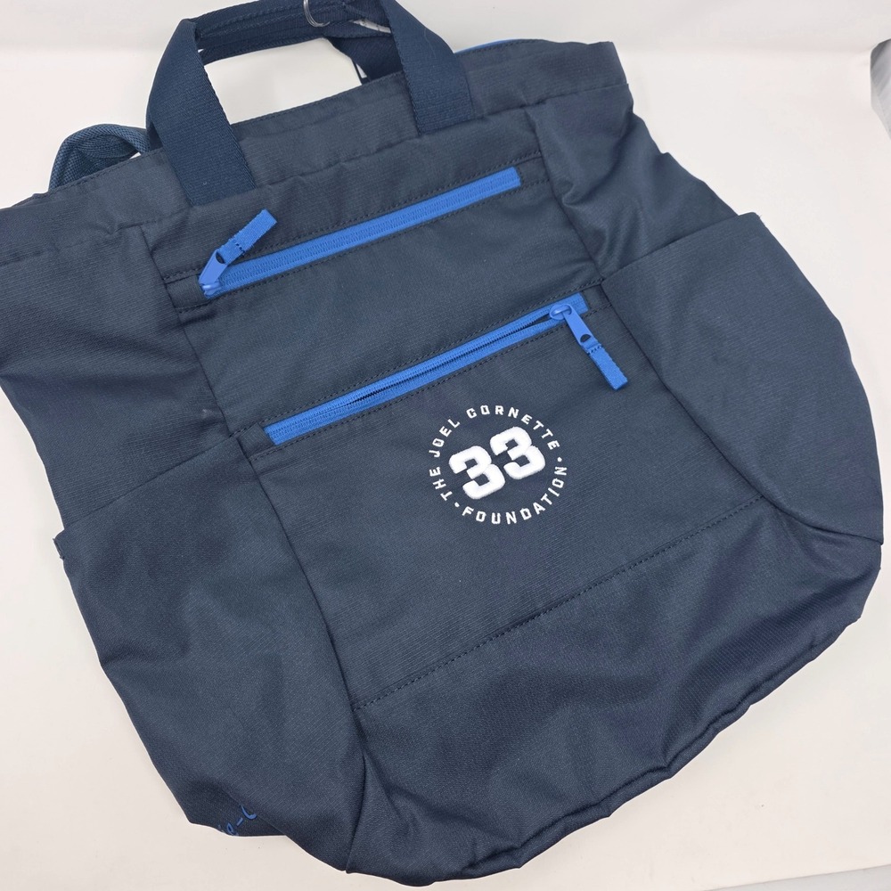 johnnie-O Players Backpack Mens ANS Navy Blue Joel Cornette Foundation NWT $138